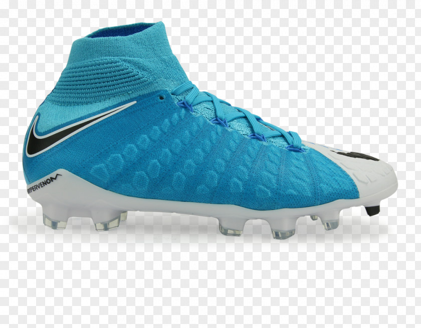 White Blue Flaming Soccer Ball Nike Hypervenom Football Boot Cleat Shoe PNG