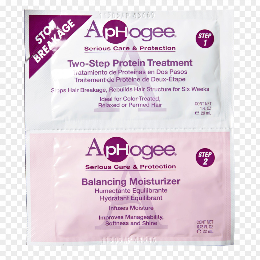 ApHogee Two-Step Protein Treatment 2-Step And Balanced Moisturizer Balancing Hair Care PNG