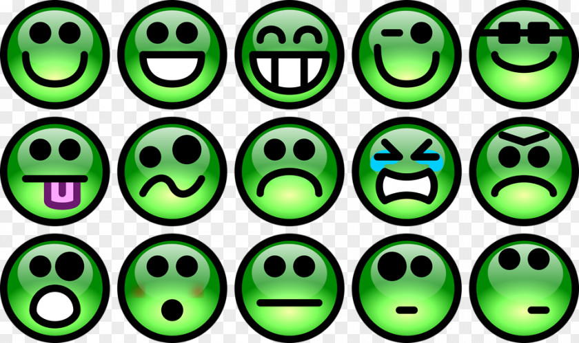 Green Smiley Face Emoticon Clip Art PNG