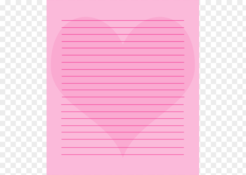 Heart Notepad Paper Area Pattern PNG