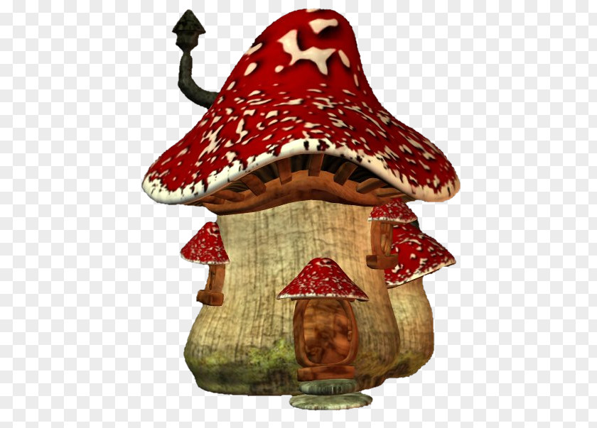 Mushroom House Christmas Ornament Painting .nl Lettuce PNG