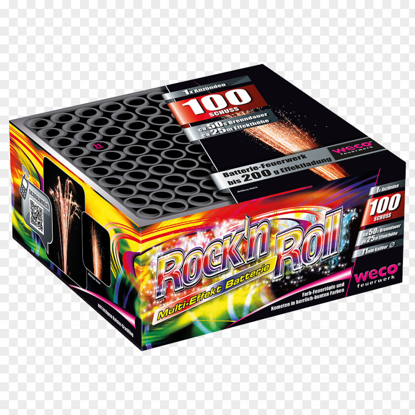 Rockn Roll Fireworks WECO Pyrotechnische Fabrik GmbH Bombette Germany Firecracker PNG