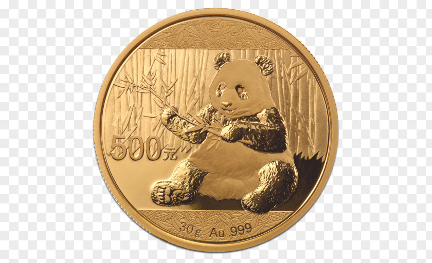 Chinese Gold Coins Bullion Coin Panda PNG