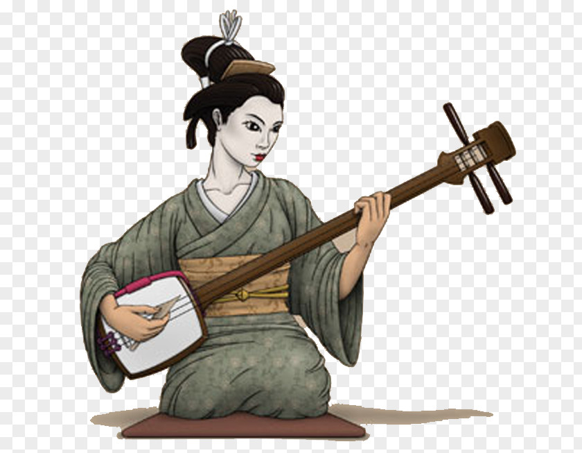 Japan Plucked String Instrument Shamisen Musical Instruments PNG