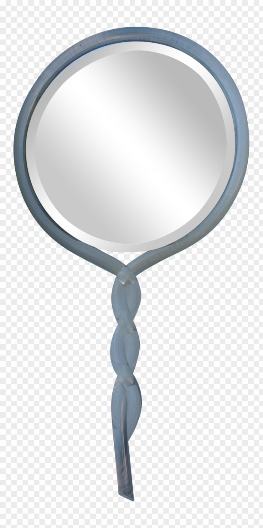 Mirror Magnifying Glass Silver Vanity PNG