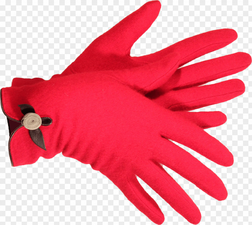 Pink Gloves Image Finger Glove Hand Model Red PNG