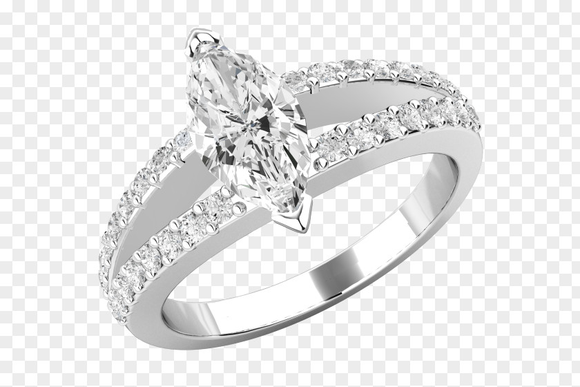 White Gold Rings For Girls Engagement Ring Diamond Jewellery Wedding PNG