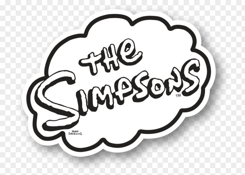 Simpson Running Logo Homer Lisa Brand Font PNG