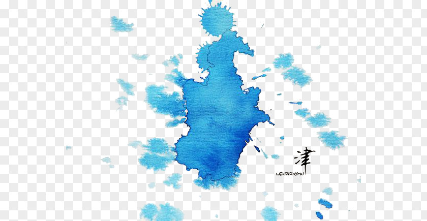 Tianjin Ink Map Hong Kong Chinese Art Painting Provinces Of China PNG