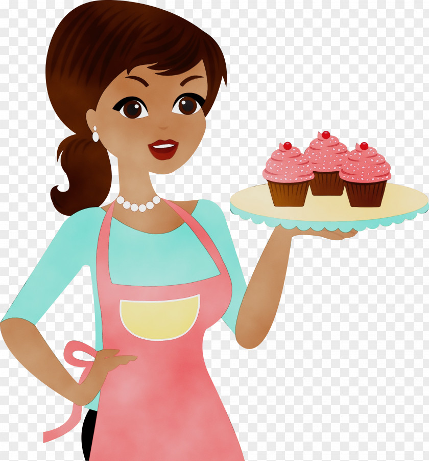 Baked Goods Cuisine Watercolor Cartoon PNG