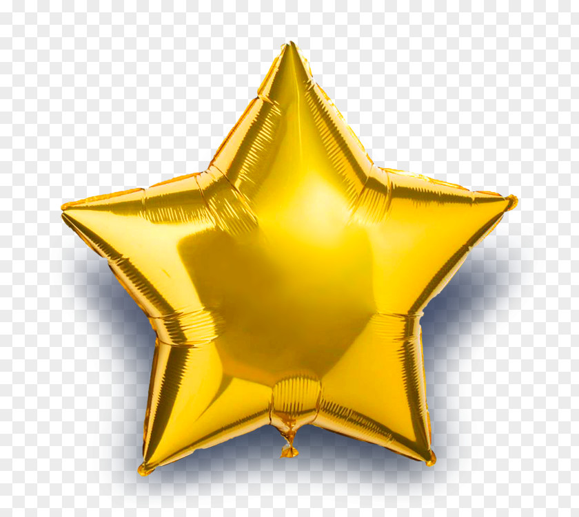 Balloon Gold Shape Star Party PNG