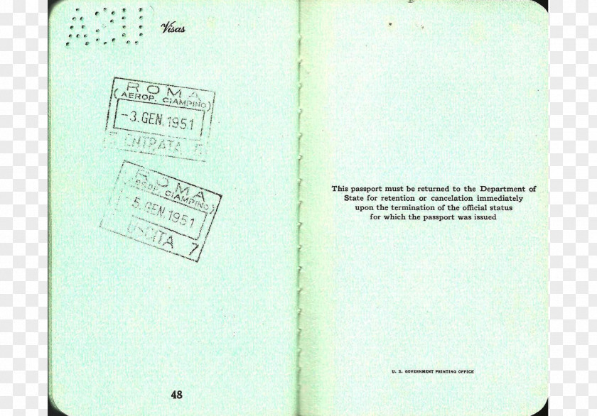 Diplomatic Passport Paper Font PNG