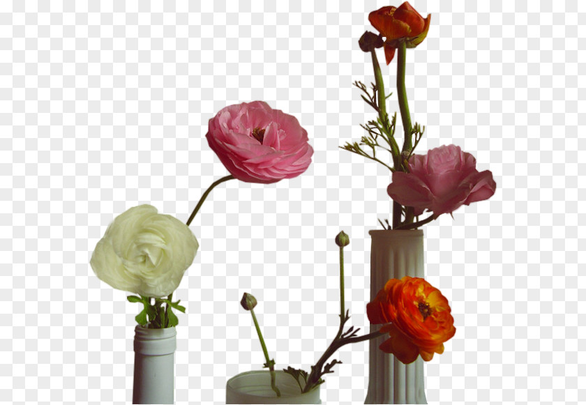Flower Vase Cut Flowers Garden Roses Floral Design PNG