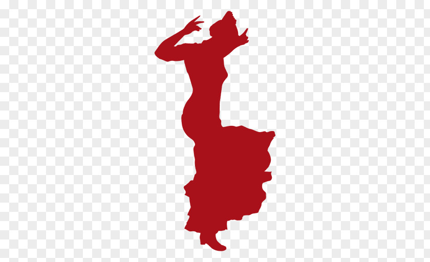 Silhouette Flamenco Dance Clip Art PNG