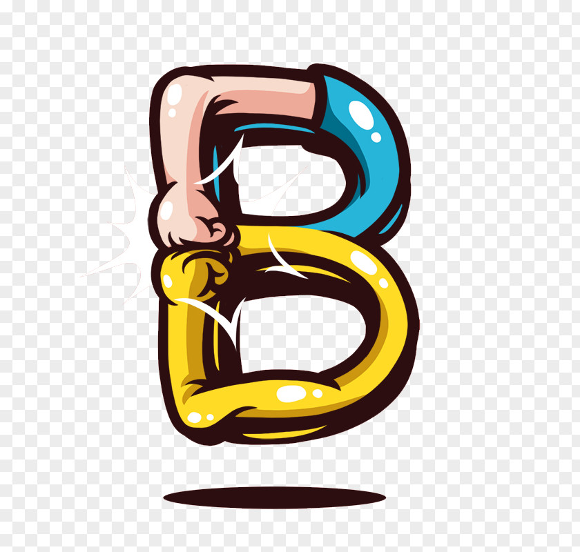 Cartoon Letter B Drawing PNG