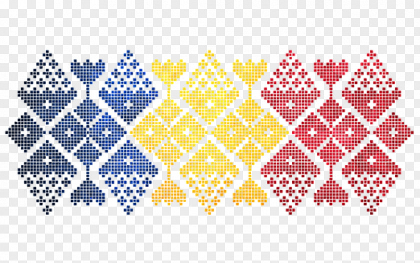 Motive Romanian Flag Of Romania Folklore Pattern PNG