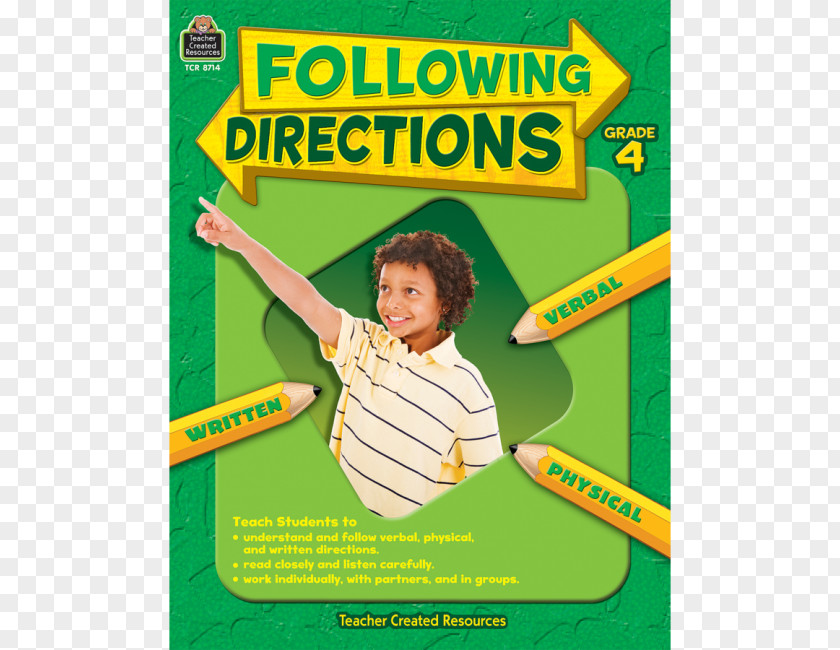 Teacher Following Directions: Grade 1 4 6 3 5 PNG