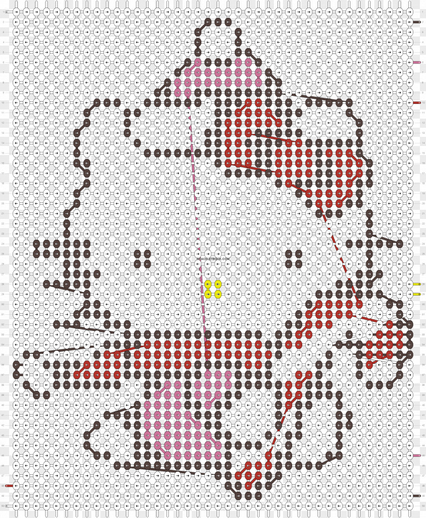 Cross-stitch Hello Kitty Bead Pattern PNG