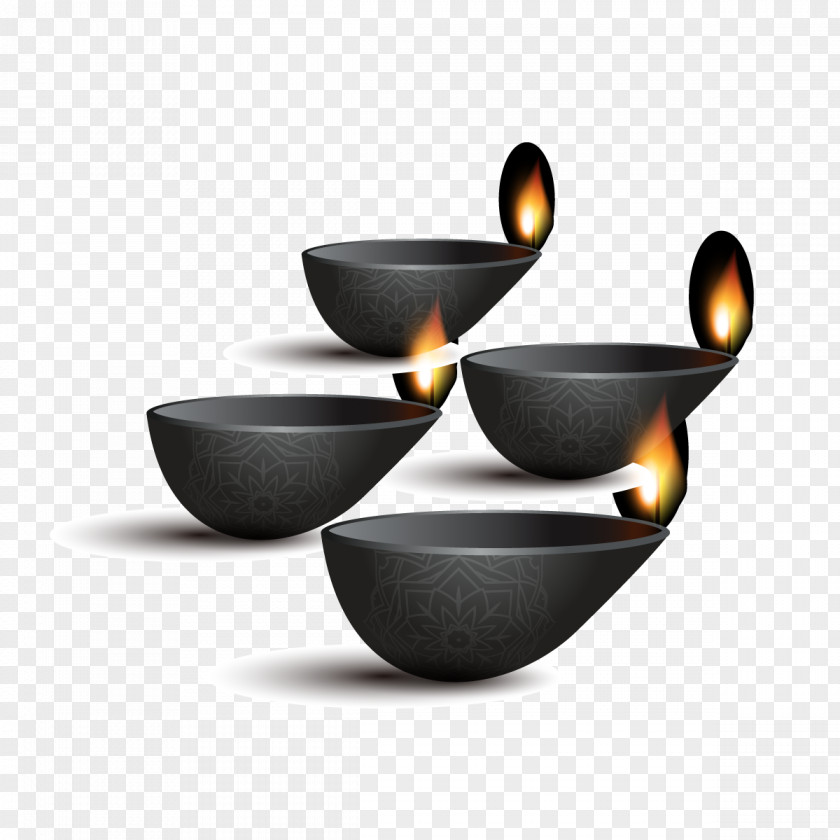 Vector Oil Lamp Flame PNG