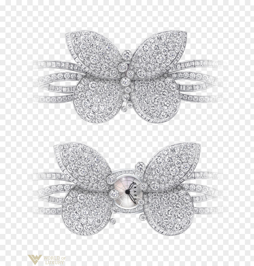 Butterfly Graff Diamonds Brooch Jewellery PNG
