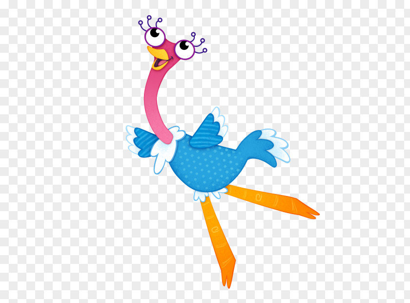 Olive Common Ostrich Nick Jr. Bird Viacom PNG