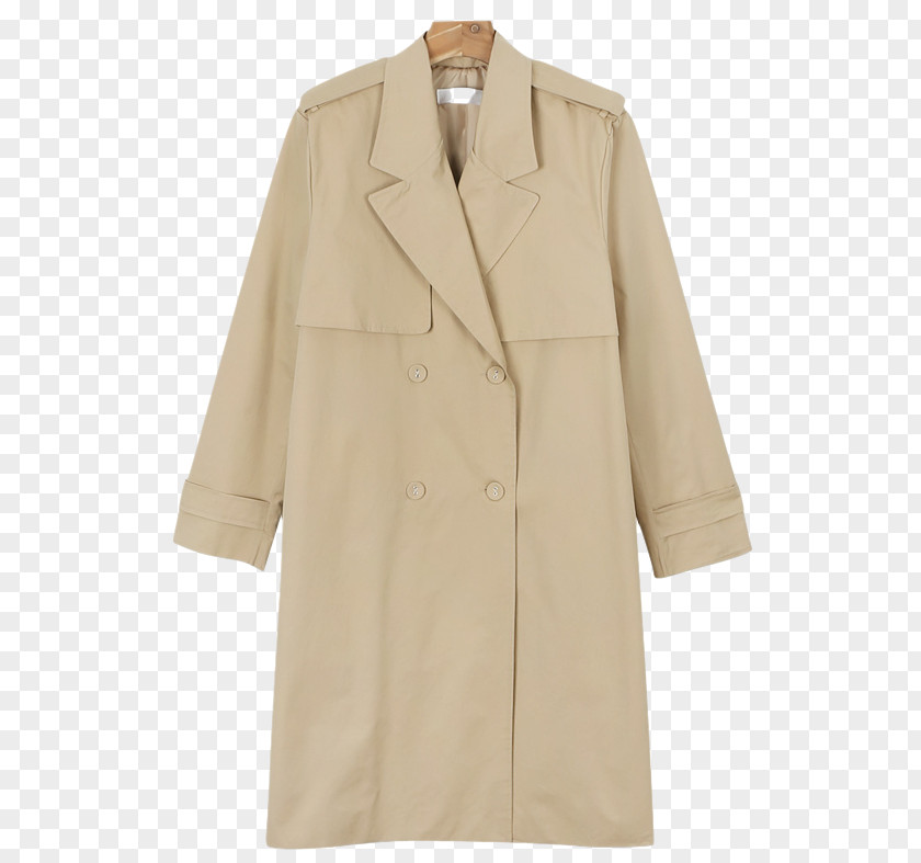 Trench Coat Overcoat Beige PNG