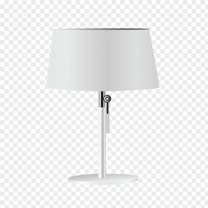 White Table Lamp Black Angle Pattern PNG