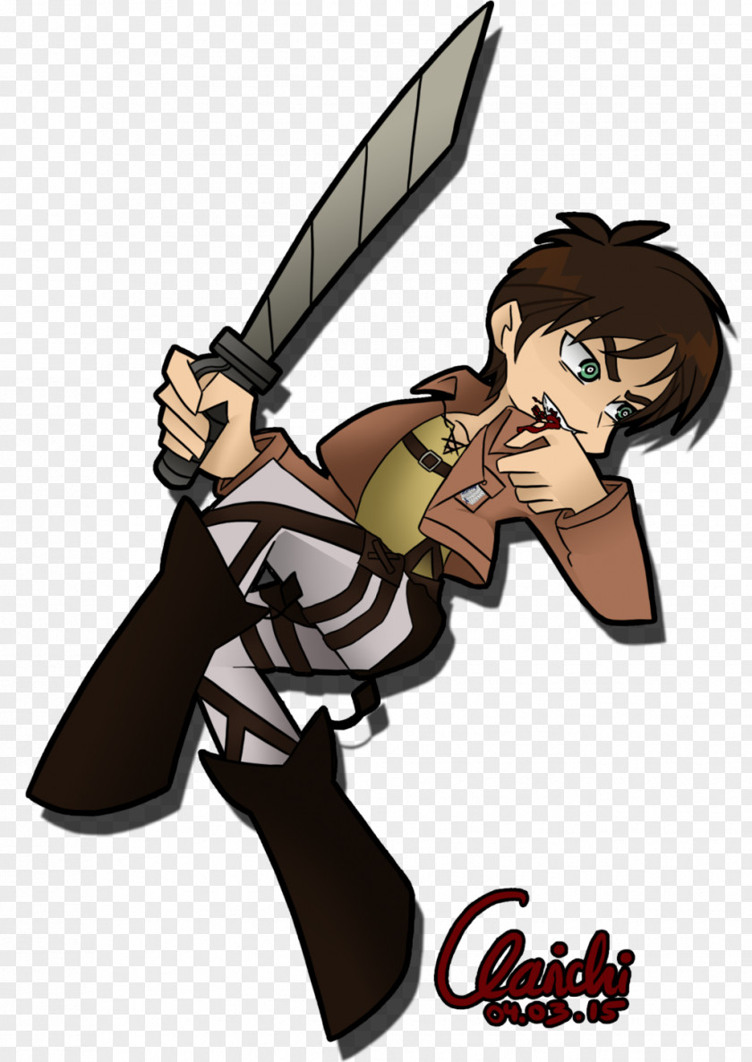 Eren Jaeger Character Finger Weapon Clip Art PNG