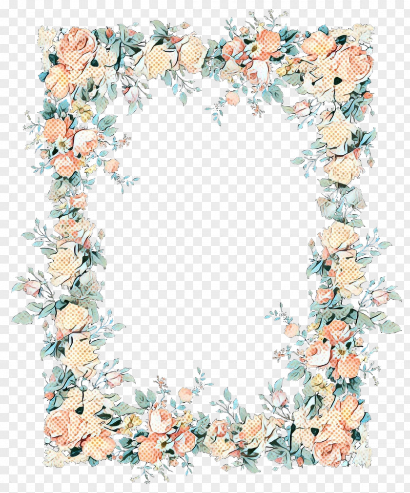 Floral Design Picture Frames Text Idea PNG