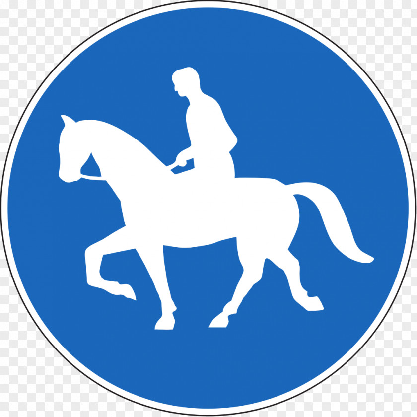 Horse Traffic Sign Information PNG