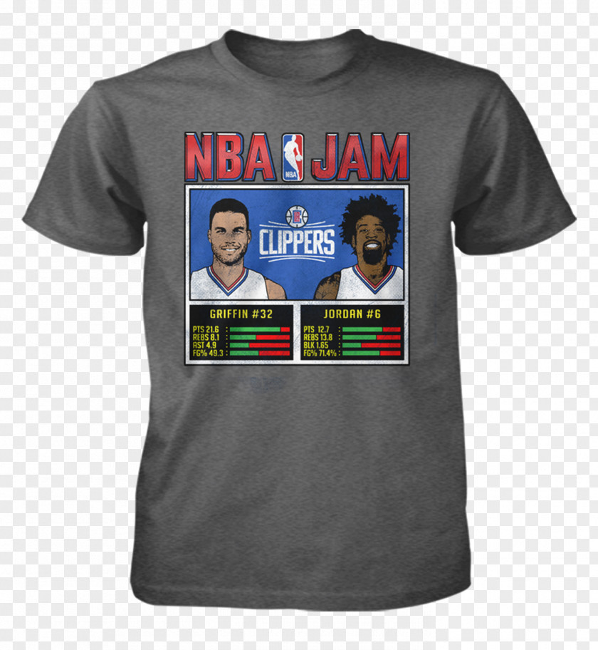 T-shirt Los Angeles Clippers Clothing NBA Jam PNG