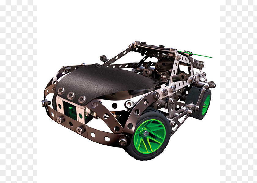 Toy Erector By Meccano Motorized Mountain Rally Vehicle 25 Model Building Set Construction PNG