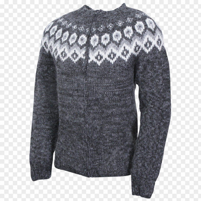 Wool Cardigan Sweater Lopapeysa Aran Jumper PNG