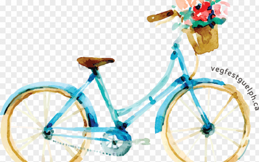 Bicycle Watercolor Painting Cycling PNG
