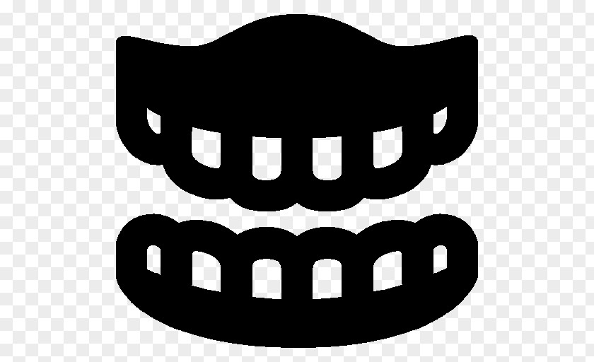 False Dentures Tooth Font PNG