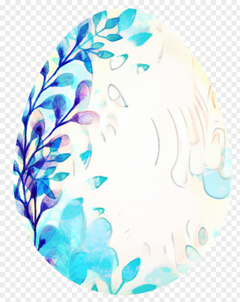 Turquoise Aqua Easter Egg Background PNG