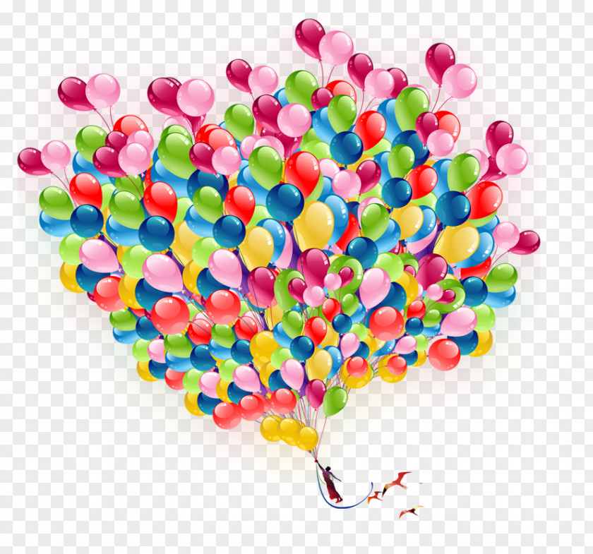 Colored Balloons Balloon Poster PNG
