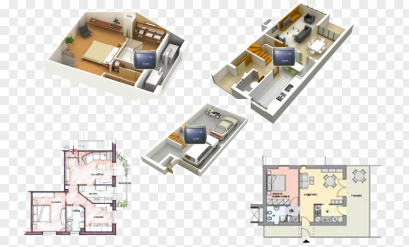 House Electronic Component Floor Plan Circuit Architecture PNG