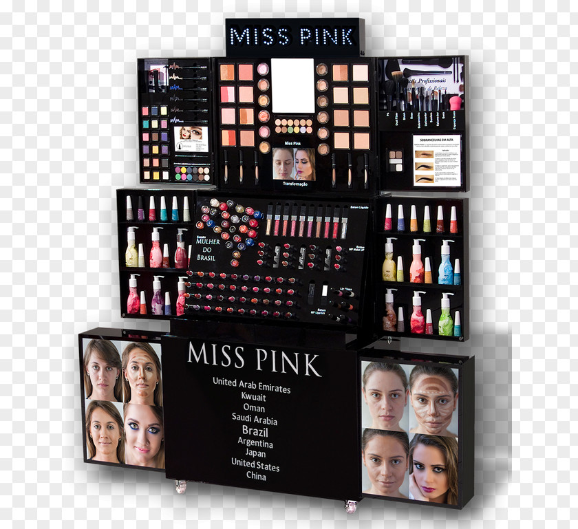 Loja Miss Pink Eye Shadow Franchising Shop Make-up PNG
