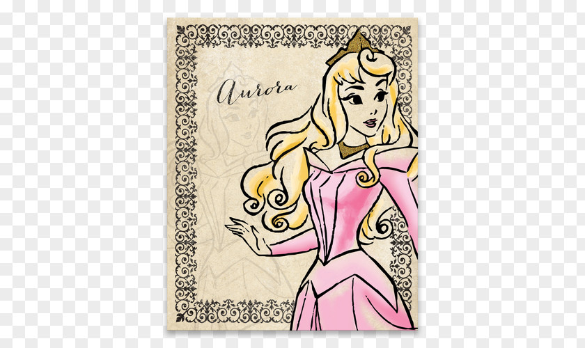 Disney Princess Aurora Belle Ariel Canvas PNG