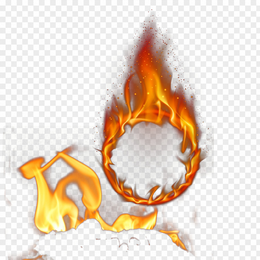 Fire Ring Flame Combustion PNG