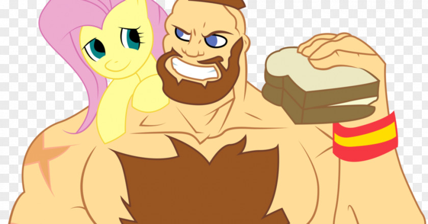 Sci Fic Homo Sapiens Applejack Fluttershy Zangief PNG