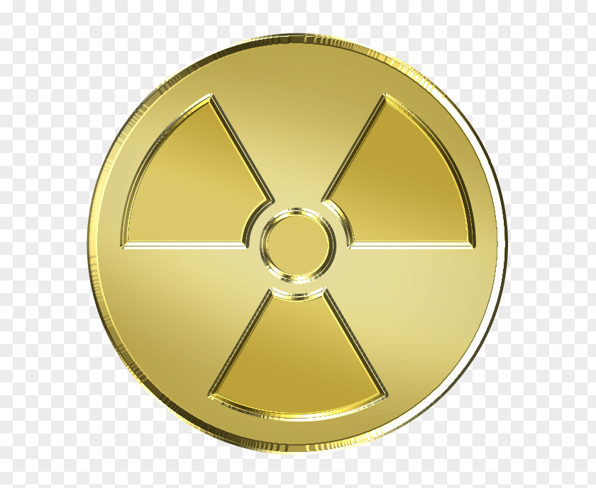 Shape Symbol Nuclear Weapon Gold PNG
