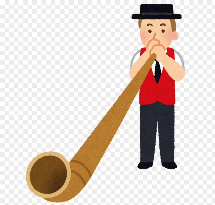Trumpet Alphorn Switzerland Musical Instruments Swiss People PNG