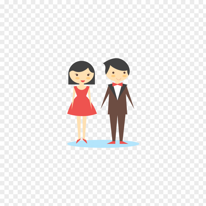 Vector Wedding Newlyweds Marriage Illustration PNG