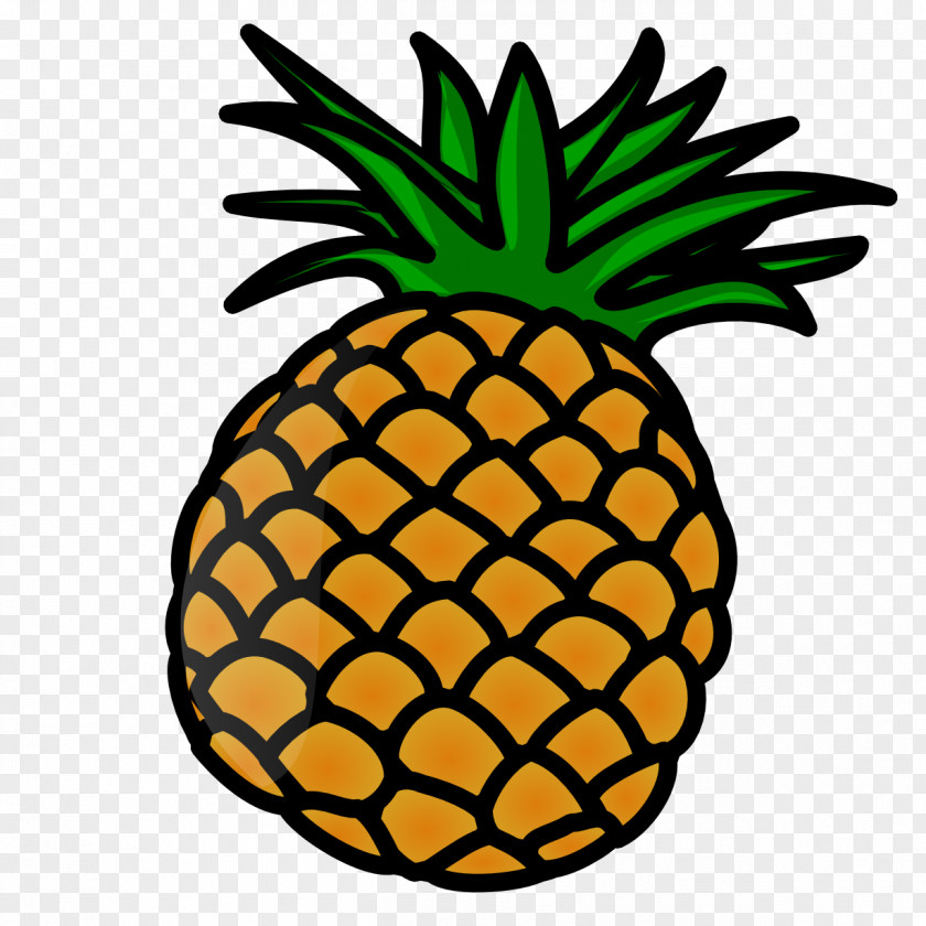 Cartoon Pineapple Clip Art Fruit Luau PNG