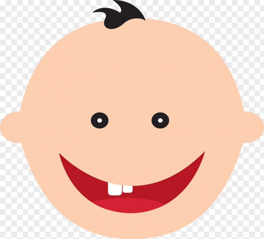 Cute Cartoon Doll Smile Infant Clip Art PNG