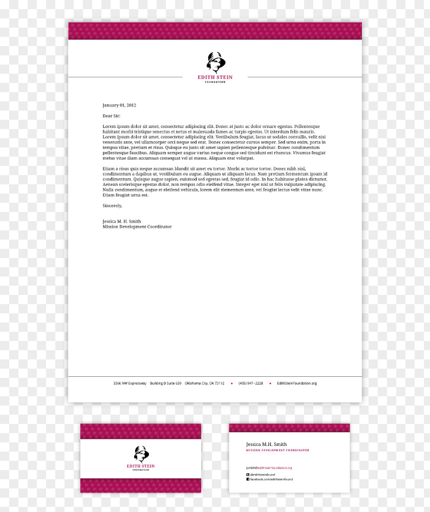Letterhead Mock Up Web Page Brand Line PNG