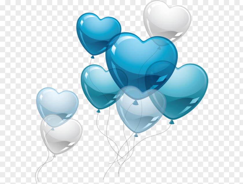 Love Blue Balloons Heart Balloon Valentines Day Clip Art PNG