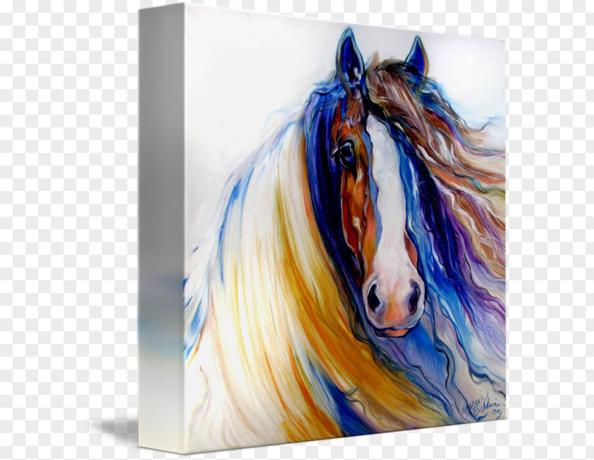 Painting Gypsy Horse Oil Canvas Print PNG